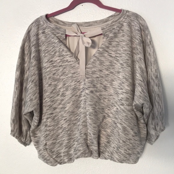 Vintage America Tops - 🍁 Vintage America Heathered Bubble Hem Sweatshirt
